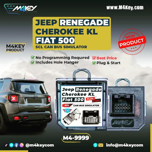 For Jeep Renegade Cherokee Kl Fiat Egea 500 Steering Lock Emulator Simulator