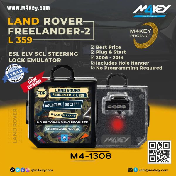 For Land Rover Freelander2 L359 2006 2014 ESL ELV SCL Steering Lock Emulator Simulator