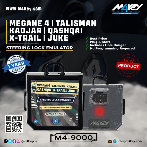 M4Key-For-Renault-Talisman-Megane-4-Kadjar-Nissan-X-Trail-Qashqai-Steering-Lock-Emulator-Simulator